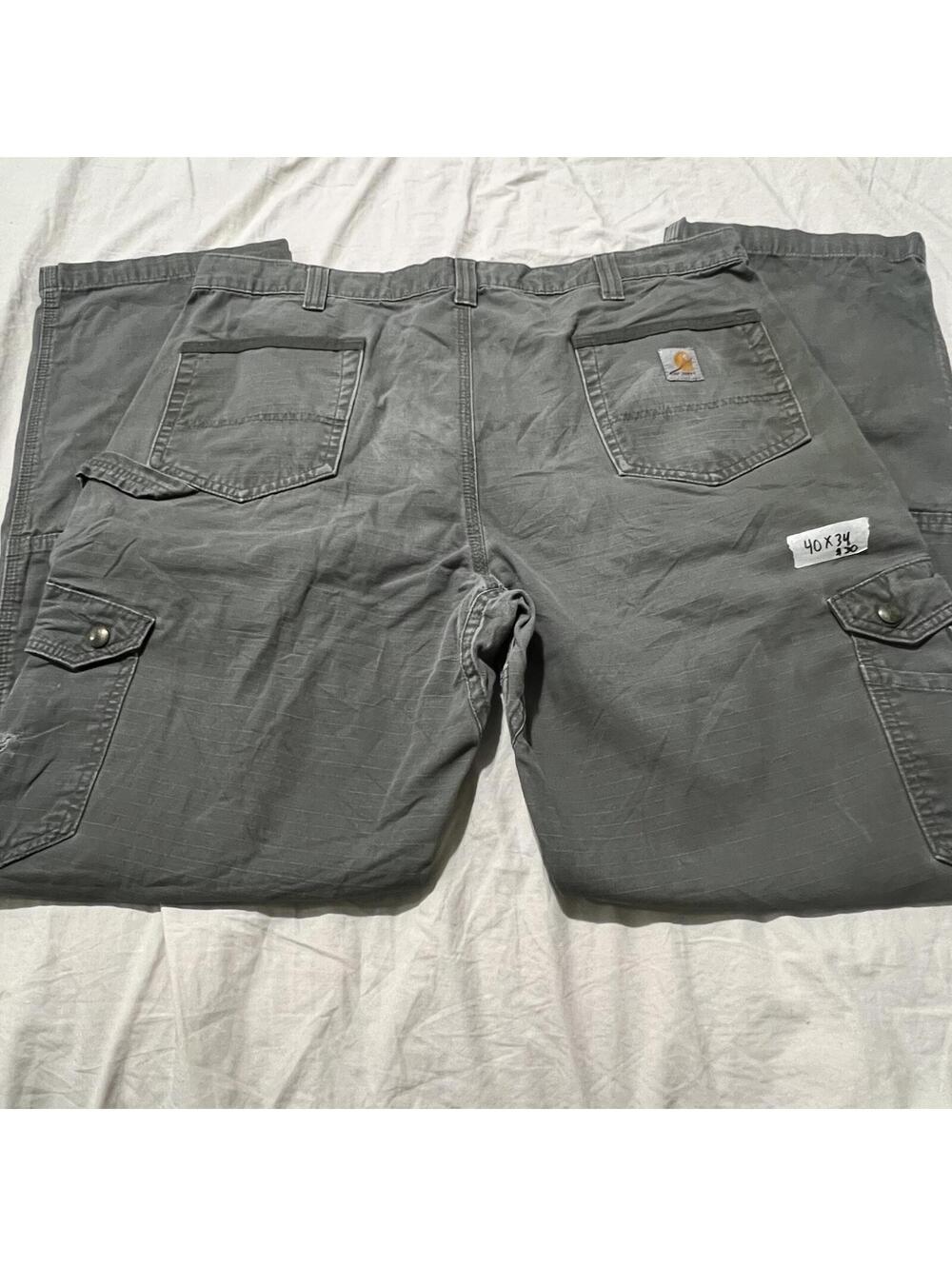 Carhartt Cargo Carpenter Double Knee Workwear Utility Pants Relaxed Fit 39x32